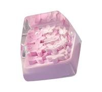 Psdndeww Teclas De Resina De Flores Negras para Teclados Mecánicos Plan Permanente Claro con Sensación Física Cómoda Teclas Retroiluminadas Permanentes