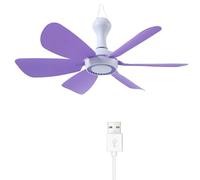 Psdndeww Ventilador para Colgar USB Silencioso DC5V1A 17 7 Pulgadas Aliviar Clima Cálido En Dormitorios Y Tiendas De Campaña Ventilador Silencioso Dormitorio Potencia 5W