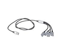Psdndeww Versatilidad Cable Divisor USB Adaptador USB Macho a De 4 Puertos para Un Uso Conveniente con Varios Dispositivos Electrónicos Puerto MultiUSB