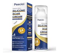 Psecici Crema para cicatrices, gel avanzado para cicatrices, gel de silicona para cicatrices, crema para eliminar cicatrices quirúrgicas, quemaduras, acné, estrías, golpes queloides, cicatrices de