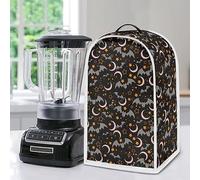 Psesaysky Bats Moon - Funda para licuadora de Halloween para cocina, protección de huellas dactilares para electrodomésticos, cubierta impermeable contra el polvo, cubierta de tela para mezcladores,