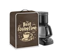 Psesaysky Coffee Time - Funda ligera para cafetera, protección contra el polvo, duradera, resistente a las manchas, para pequeños electrodomésticos para cafetera
