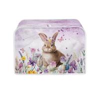 Psesaysky Cubiertas para tostadora de Pascua de conejo, 2 rebanadas para cocina, impermeables, a prueba de polvo, con gancho superior, decoración de Pascua, accesorios de cocina