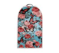 Psesaysky Funda para batidora de cocina con diseño de mariposas y rosas, cubierta para máquina de café, cubierta ligera y lavable a prueba de polvo