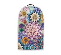 Psesaysky Funda para licuadora de flores de mandala, cubierta para máquina de café, cubierta pequeña para máquina de cocina con asa superior, protección contra el polvo para electrodomésticos de