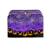 Psesaysky Jack-O'-Lantern Bats - Cubiertas para tostadora de 4 rebanadas, cubierta para tostadora de pan, cubierta de protección contra huellas dactilares, cubierta de protección para pequeños
