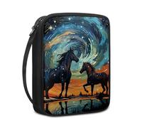 Psesaysky Maletín organizador de Biblia con cremallera para mujer, tamaño grande, con asa, tamaño grande, para llevar la Biblia