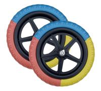 PSFDEWT 2Pcs Bike Wheels, 11" Diameter Non Inflatable Foam Kids Balance Bike Wheel for Kids Boys and Girls