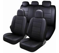 PSFVHHQI Fundas Asientos Coche para Kia EV3 2025, PU Cuero Delanteros Y Traseros Protectore Cubreasientos Interior Accesorios,Black