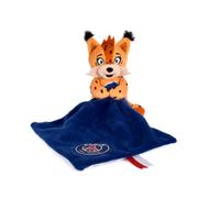 PSG LI4713 - Peluche de Peluche con Doudou para bebé, 15 cm, Color Gris | Mascota Paris Saint-Germain con Doudou plano - Logo PSG bordado - Peluche suave para bebé, idea de regalo para nacimiento y