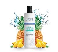 PSH Curly Tropical - Champú para Perros y Gatos Hidratante con Extractos de Plantas Medicinales - Pelo Rizado y Cordado - Volumen, Limpieza y Definición del Rizo - Uso Frecuente - Vegano - 300 ml