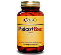 PSICO+BAC |omplemento Alimenticio a base de Plantas, Melena de León, Aminoácidos, Probióticos y Melatonina | 100% Vegano |90 CápS Veg