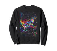 Psicodélico Beso Trippy Rainbow Galaxy Hippie Sudadera
