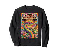 Psicodélico Confía en ti Mismo Trippy Snake Rainbow Hippie Sudadera