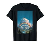 Psicodélico Espera Milagros Trippy Rainbow Hippie Camiseta