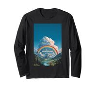 Psicodélico Espera Milagros Trippy Rainbow Hippie Manga Larga