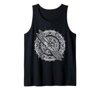 Psicodélico Geometría Sagrada Mandala Insecto Naturaleza Libélula Camiseta sin Mangas