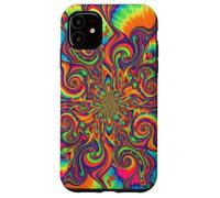 Psicodélico Tie Dye Remolino Arco Iris Trippy Hippie Boho Carcasa para iPhone 11