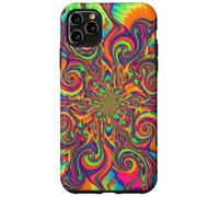 Psicodélico Tie Dye Remolino Arco Iris Trippy Hippie Boho Carcasa para iPhone 11 Pro MAX