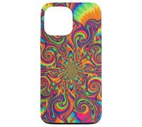 Psicodélico Tie Dye Remolino Arco Iris Trippy Hippie Boho Carcasa para iPhone 13 Pro MAX