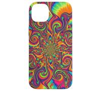 Psicodélico Tie Dye Remolino Arco Iris Trippy Hippie Boho Carcasa para iPhone 14 Plus