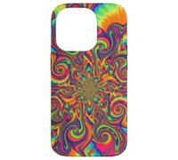 Psicodélico Tie Dye Remolino Arco Iris Trippy Hippie Boho Carcasa para iPhone 14 Pro