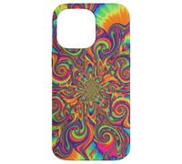 Psicodélico Tie Dye Remolino Arco Iris Trippy Hippie Boho Carcasa para iPhone 14 Pro MAX