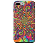 Psicodélico Tie Dye Remolino Arco Iris Trippy Hippie Boho Carcasa para iPhone 7 Plus/8 Plus
