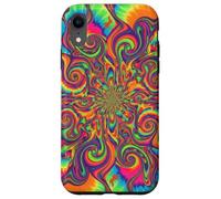 Psicodélico Tie Dye Remolino Arco Iris Trippy Hippie Boho Carcasa para iPhone XR