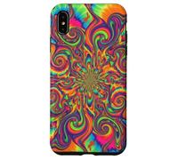 Psicodélico Tie Dye Remolino Arco Iris Trippy Hippie Boho Carcasa para iPhone XS MAX
