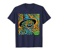Psicodélico Trippy Colorido Vintage Faded Fantasía Mago Camiseta