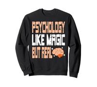 Psicología como Magia Pero Real Humor Cerebro Sudadera
