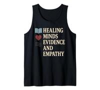 Psicólogo clínico Salud Mental Orgullo Rorschach Cerebro Camiseta sin Mangas