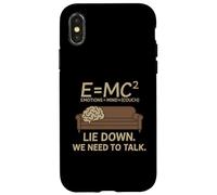 Psicólogo E=MC² Terapia Couch Freud Psicoterapeuta Carcasa para iPhone X/XS