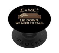 Psicólogo E=MC² Terapia Couch Freud Psicoterapeuta PopSockets PopGrip Adhesivo