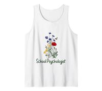 Psicólogo Escolar Ramo Naturaleza Abeja Educativo Divertido Camiseta sin Mangas