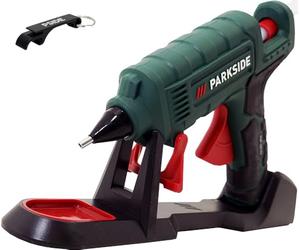 PSIDE Bundle Parkside PHP 500 - Pistola de pegamento (inalámbrica, diámetro de 11 mm, 200 °C, incluye llavero PSIDE)