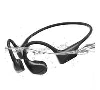 PSIER Auriculares de conducción ósea Bluetooth 6.0 de oreja abierta, IPX8 impermeables para correr y nadar