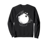 Psíquico Adivino Manos en Bola de Cristal Meme de Halloween Sudadera