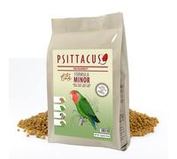 Psittacus Minor 350 g | Pienso Completo para Agapornis, Forpus y Pyrrhuras | Alimento Premium para Aves, 100% no-GMO