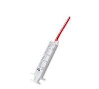 Psittacus Sonda Roja Blanda Larga | Jeringa para Embuchar Papilla a Loros Alimentación para Aves Jóvenes y Enfermas (20 ml)