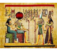 Pskgbxmu Kit de Punto de Cruz Bordado de bricolaje Antiguo Egipto 11CT Kit de inicio de punto de cruz preimpreso para adultos principiantes Decoración hogareña 40×50cm