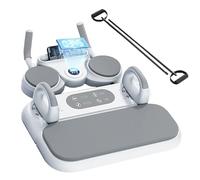 PSKJHN Maquina Pilates para Casa, Reformer Pilates Board 6 En 1 con Entrenador De Planchas, Tabla De Flexiones, Rueda Abdominal De Rebote Automático Y Cuerda De Tensión para Gimnasio En Casa