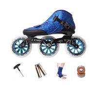 PSKJHN Patines En Línea Adulto Profesionale para Hombre Mujer, Patines De 3 Ruedas - Ruedas De Alta Velocidad, Chasis De Aluminio, Fibra De Carbono, Forro Transpirable, Diseño para Fitness Y Carreras