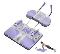 PSKJHN Pilates Board Plegable, Tabla Abdominal Multifuncional Y Entrenador De Core - Dispositivo De Entrenamiento para Rueda Abdominal con Retorno Automático, Flexiones Y Plancha
