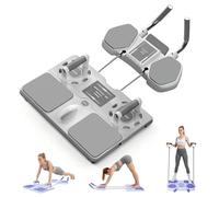PSKJHN Pilates Board, Tabla De Fitness Multifuncional/Entrenador Abdominal con Retorno Automático Auto-Rebote Y Soporte para Planchas, Reformer Pilates Plegable, Home Gym Equipment