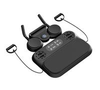 PSKJHN Pilates Reformer 6 En 1 - Entrenador De Planchas, Tabla De Flexiones, Bandas De Resistencia Y Rueda Abdominal De Rebote Automático, Maquina Pilates para Casa con Cuerdas De Resistencia