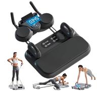 PSKJHN Pilates Reformer, Máquina De Pilates Multifuncional 6 En 1 - Entrenador De Planchas/Rueda Abdominal con Rebote/Bandas De Resistencia Y Tabla De Flexiones, Equipo De Fitness para El Hogar