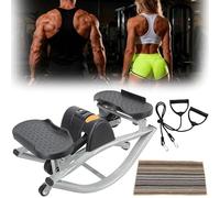 PSKJHN Rock Stepper, Steppers Laterales con Bandas De Resistencia para Hacer Ejercicio En Casa Y La Oficina, Máquina De Entrenamiento Stepper De Fitness para Piernas, Glúteos Y Abdominales