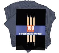 PSLER 150 hojas de papel de carbono, papel de transferencia de carbono para carpintería, papel, lienzo y otras superficies de manualidades (7.3 x 10 pulgadas)